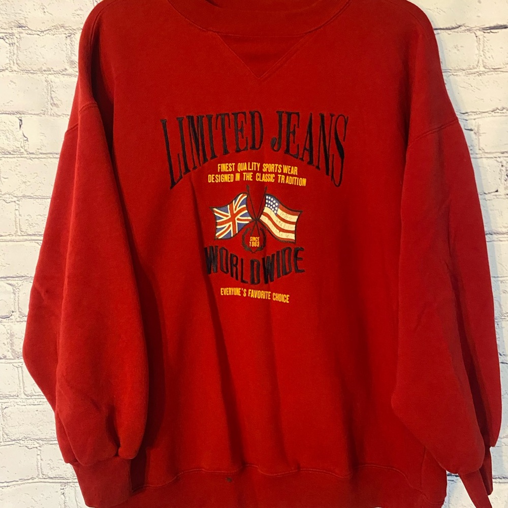 Vintage limited‎ jeans sweatshirt xlarge